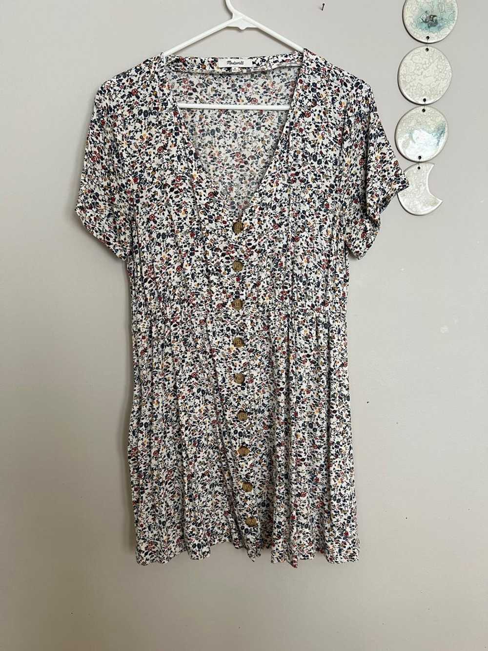 Madewell Ditsy Floral V-Neck Dress (M) | Used,… - image 1