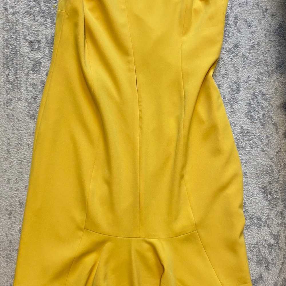 Kasper Size 14 Yellow Pencil Dress - image 4