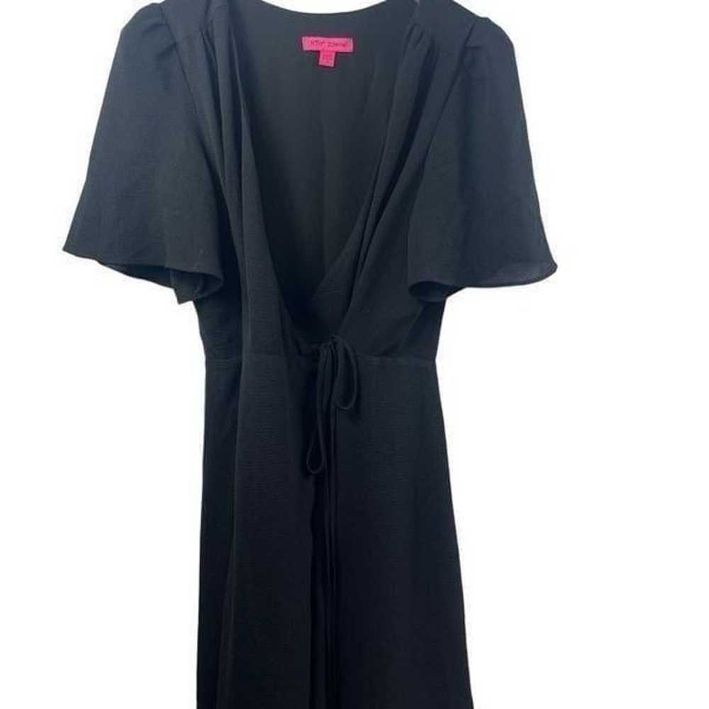 Betsy Johnson Black Midi  Wrap Dress In Women’s D… - image 6