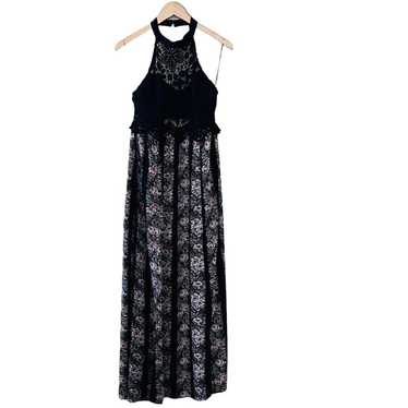 Flying Tomato Multicolored High Neck Maxi Dress Si