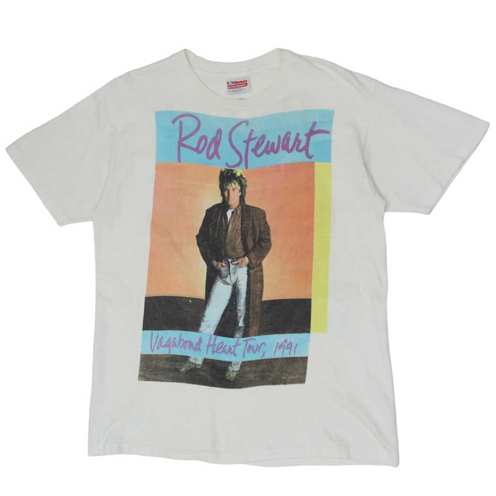 1991 Vintage Rod Stewart Vagabond Heart Tour T-Shirt … - Gem