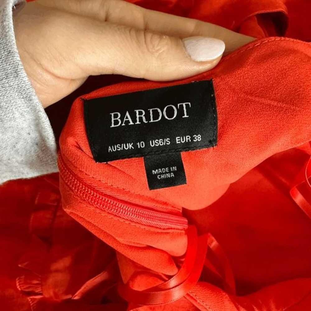 Bardot Womens Paprika Nala Frill Long Sleeve Tie … - image 4