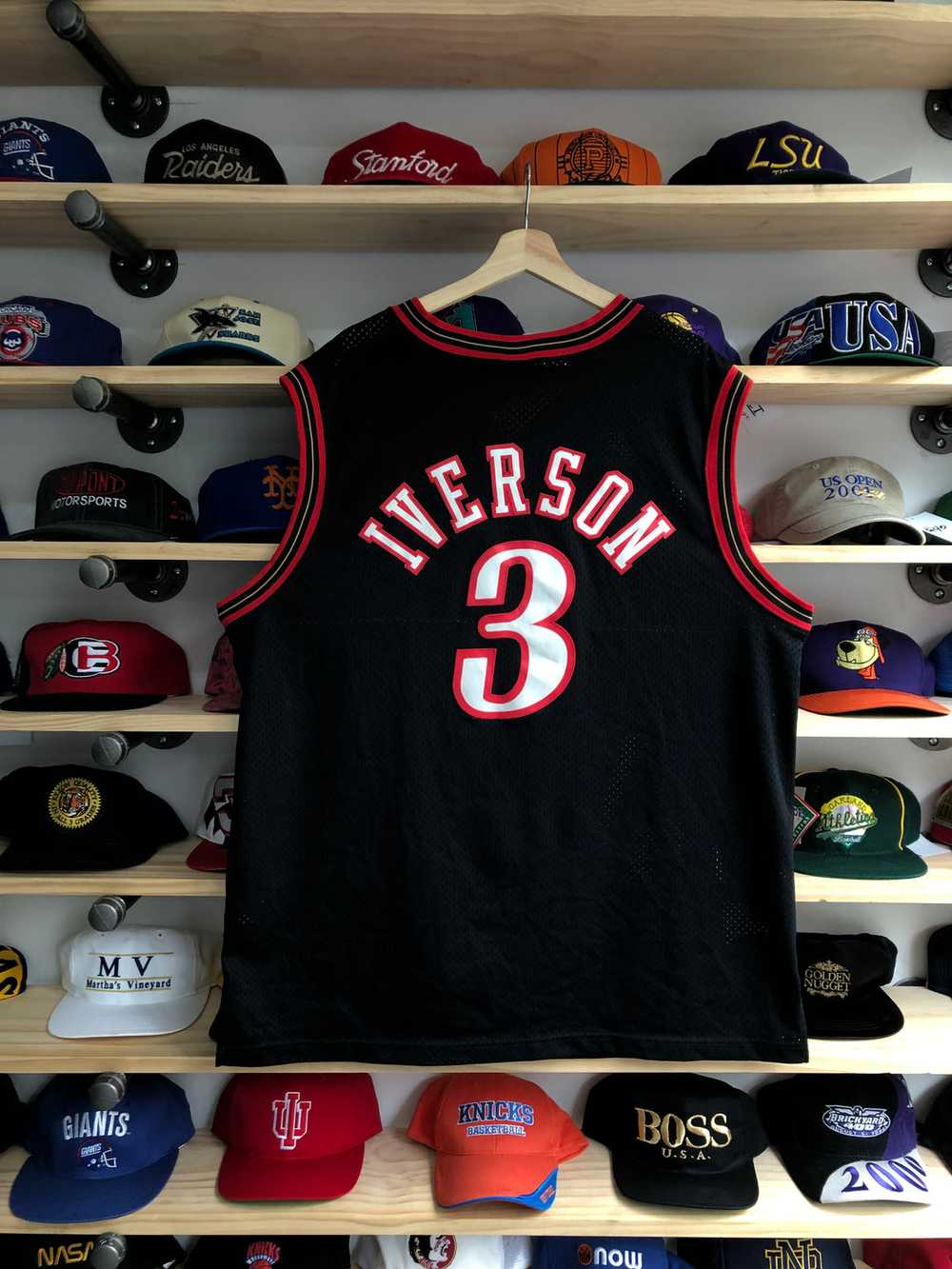 Vintage Nike Philadelphia 76ers Allen Iverson Swi… - image 3