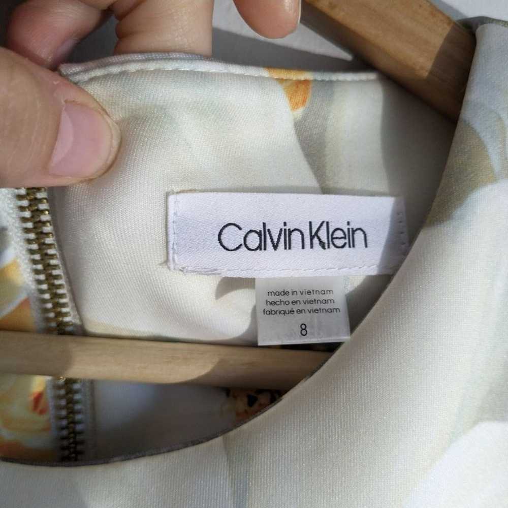 Calvin Klein Sleeveless Floral Scuba Sheath Dress - image 5
