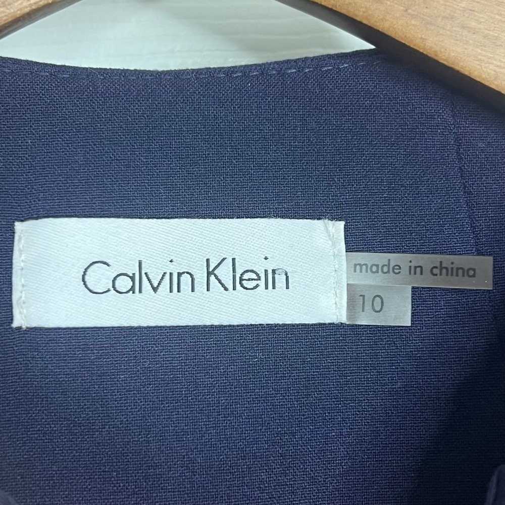 Calvin Klein Indigo Navy Gold Tone Double Zipper … - image 5
