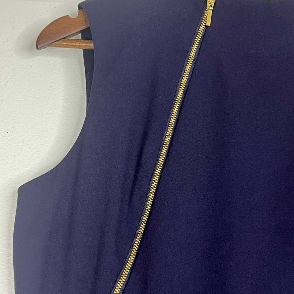 Calvin Klein Indigo Navy Gold Tone Double Zipper … - image 8