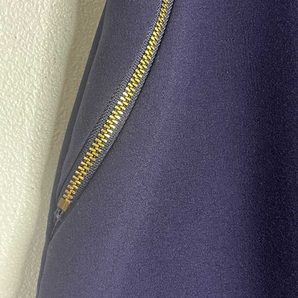 Calvin Klein Indigo Navy Gold Tone Double Zipper … - image 9