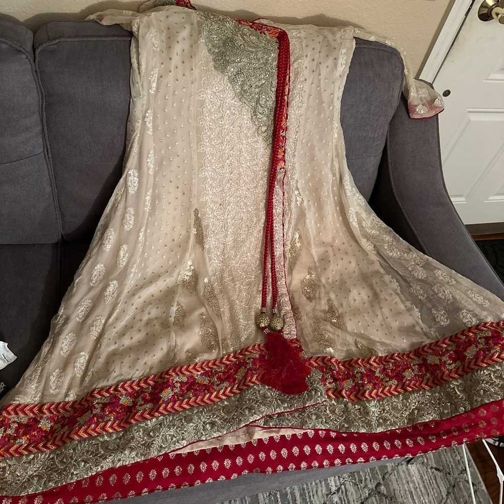 Angrakaha Pakistani dress very formal gorgeous wi… - image 2