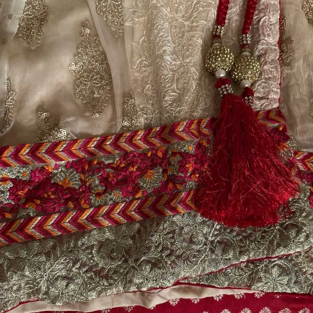 Angrakaha Pakistani dress very formal gorgeous wi… - image 4