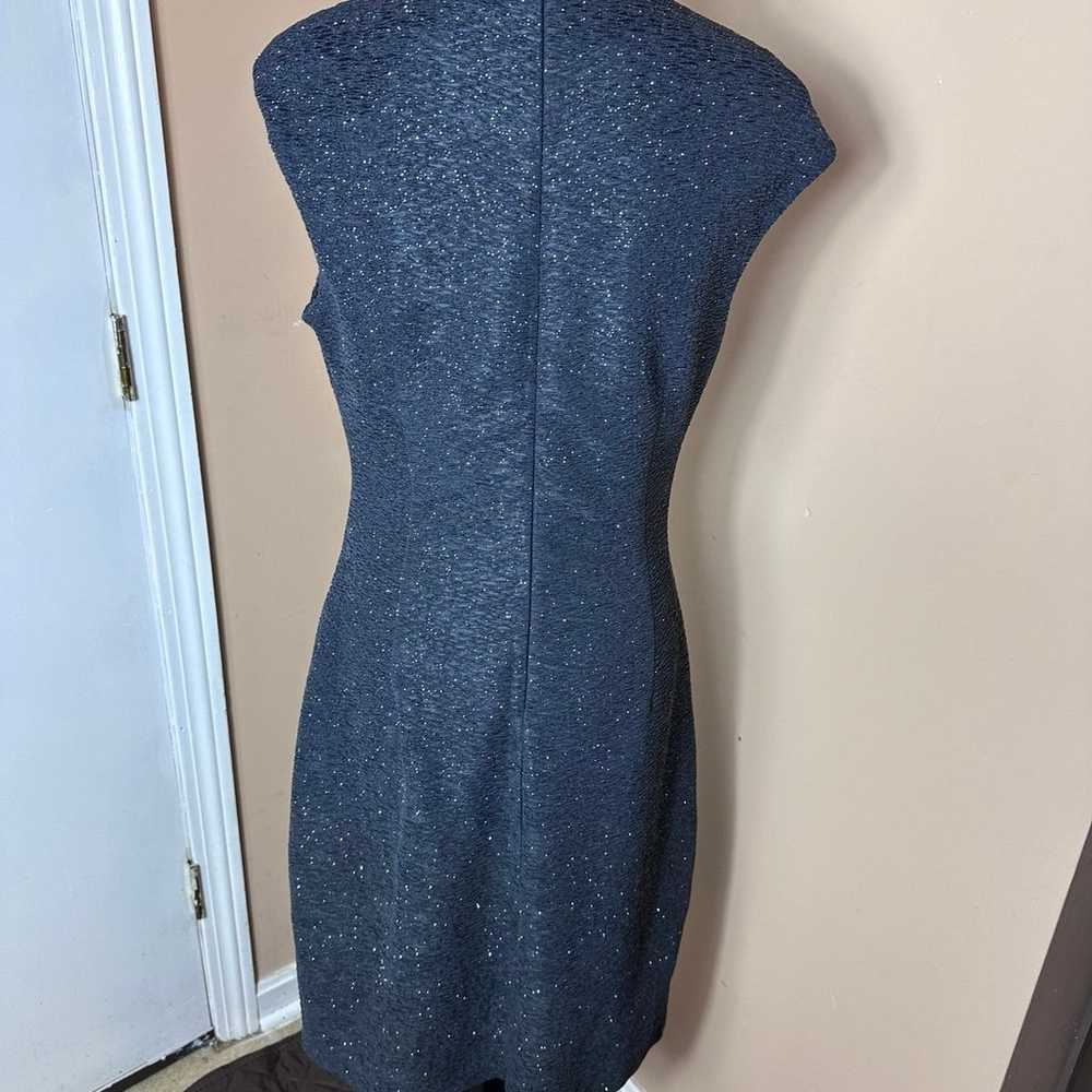 Eliza J Dress Womens Size 12 Silver Sparkle Sheat… - image 3