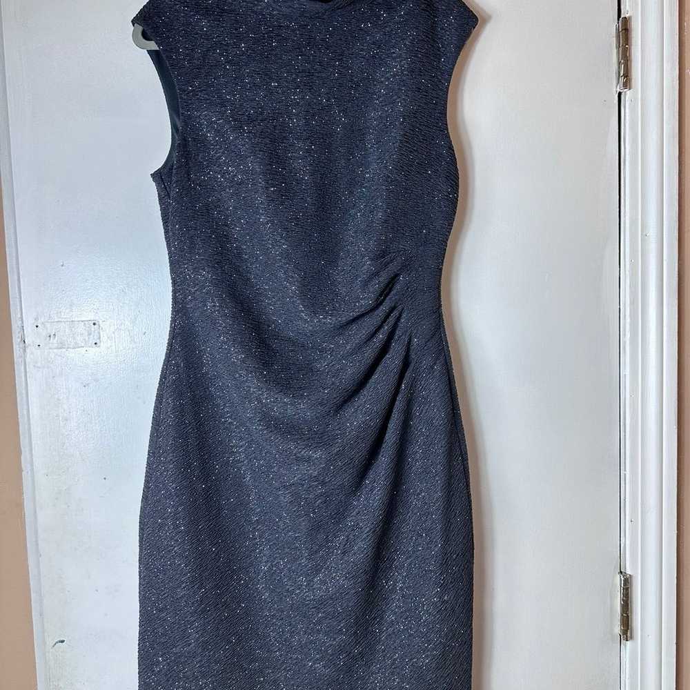 Eliza J Dress Womens Size 12 Silver Sparkle Sheat… - image 6