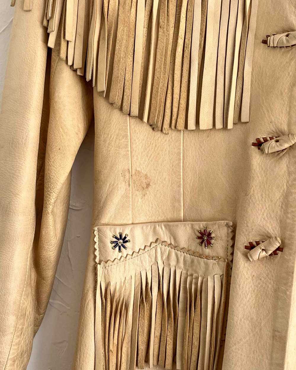 50s Beaded Western Leather Jacket - image 8