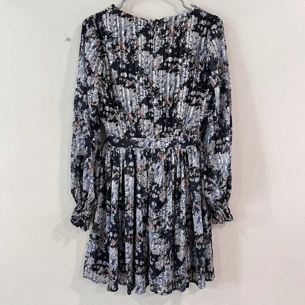 Lulus Cute and Charming Black Floral Lurex Long S… - image 7