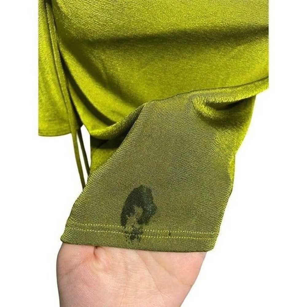 Louna Slinky Dress Green Womens Size Small - image 10
