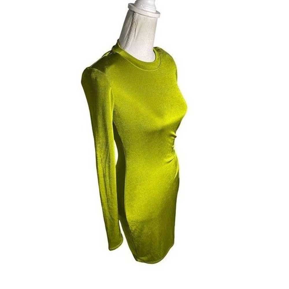 Louna Slinky Dress Green Womens Size Small - image 6