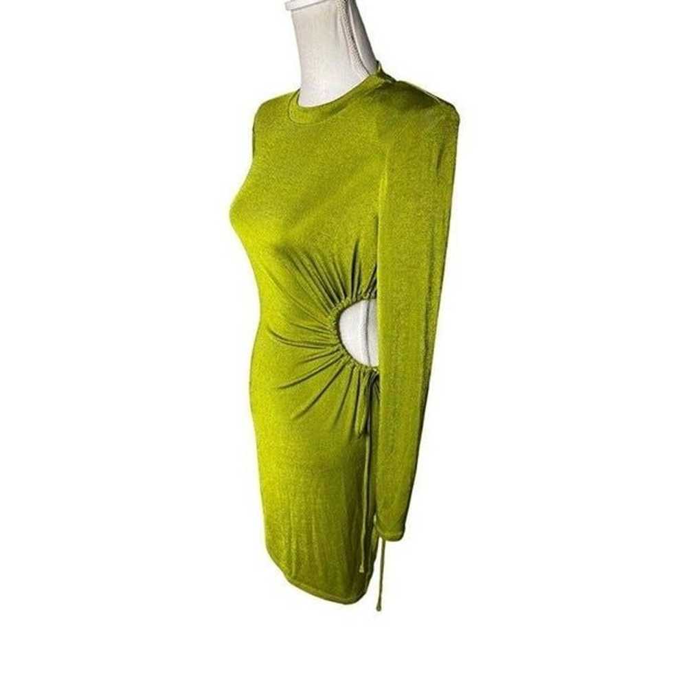 Louna Slinky Dress Green Womens Size Small - image 7