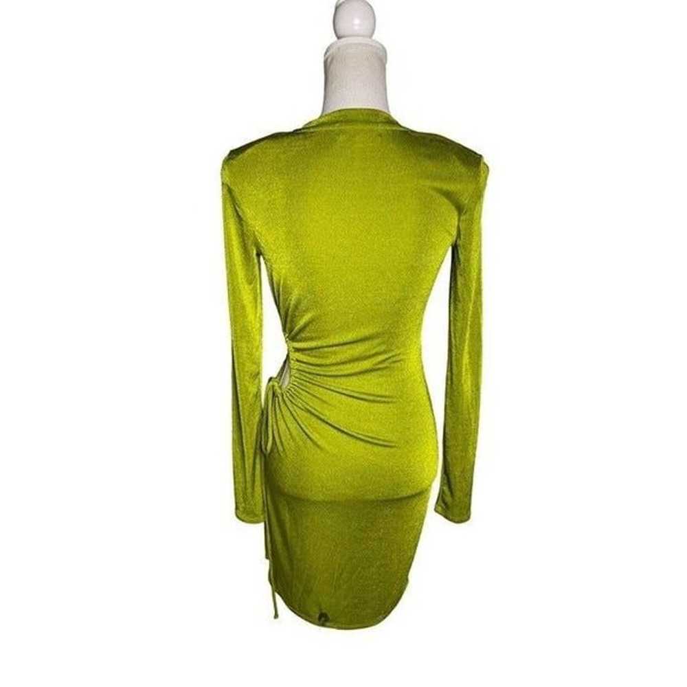 Louna Slinky Dress Green Womens Size Small - image 8