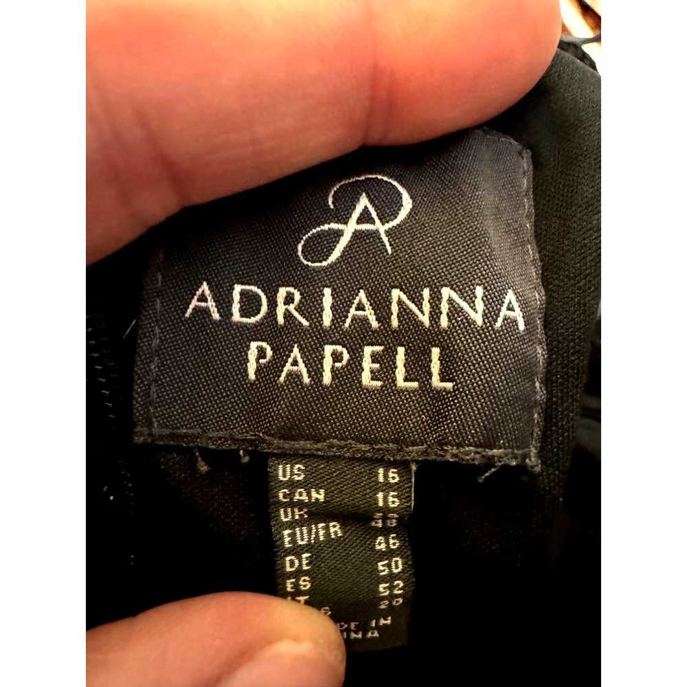 ADRIANNA PAPELL Sheath Dress sz16 Sheer Lace Blac… - image 7