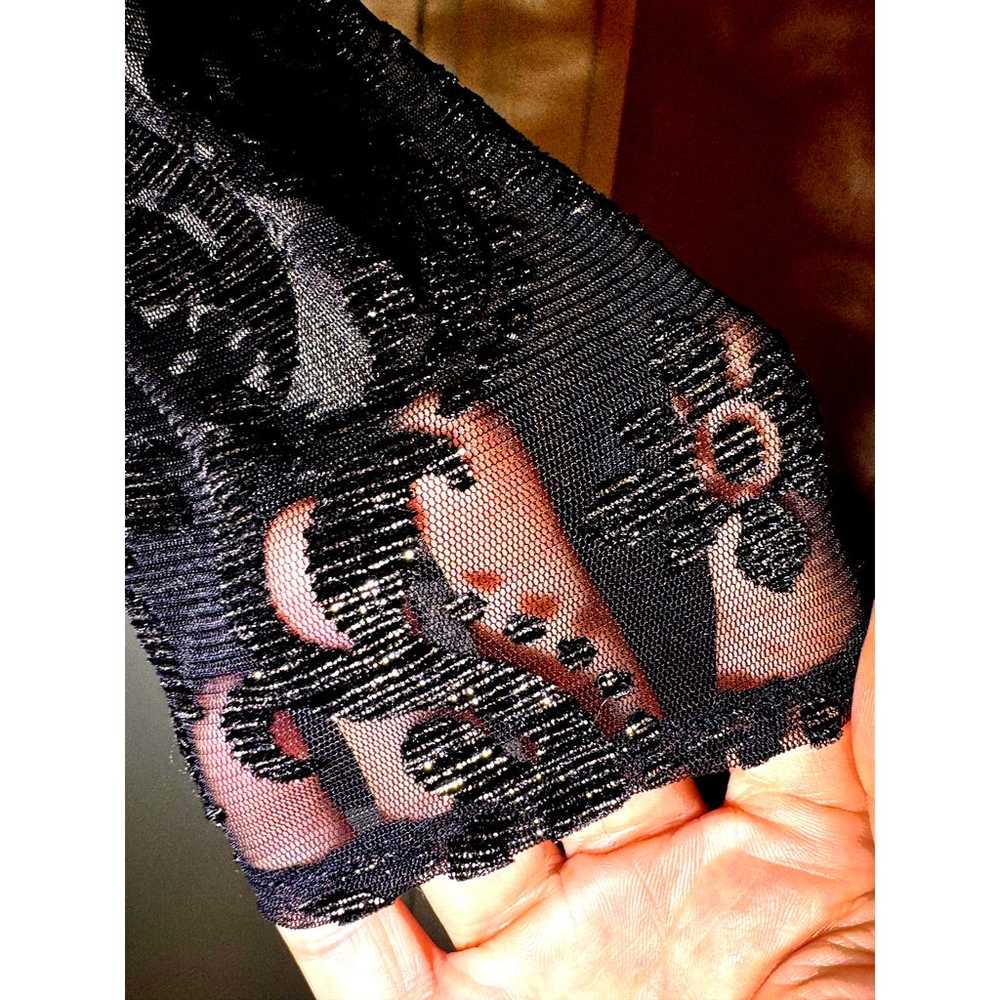ADRIANNA PAPELL Sheath Dress sz16 Sheer Lace Blac… - image 9