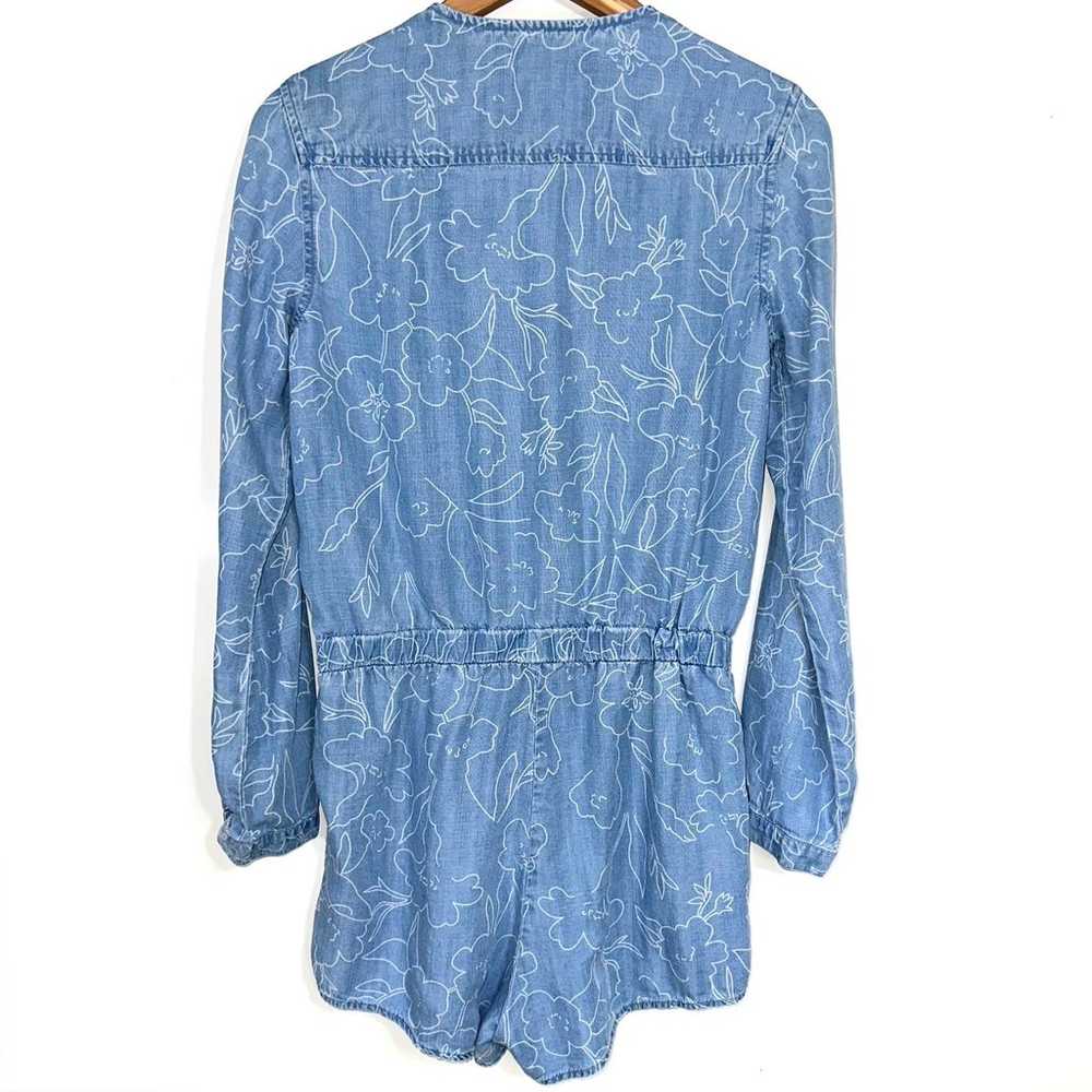 Cloth & Stone Floral Tencel Chambray Long Sleeve … - image 8