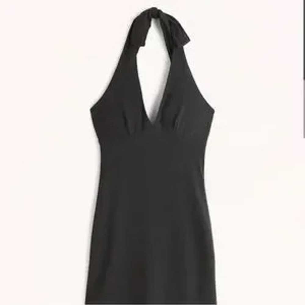 Abercrombie and Fitch black halter mini dress - image 1