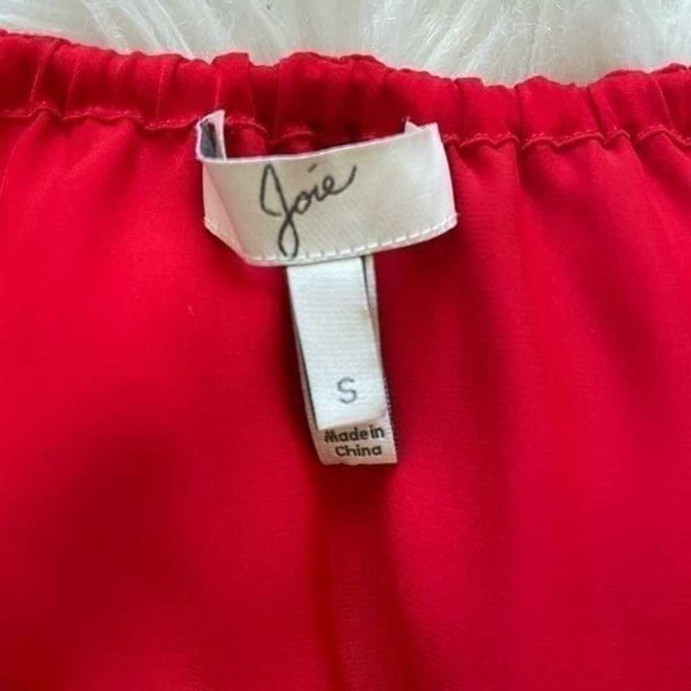 Joie Geranium Dress Gypsy Red Size Small - image 6