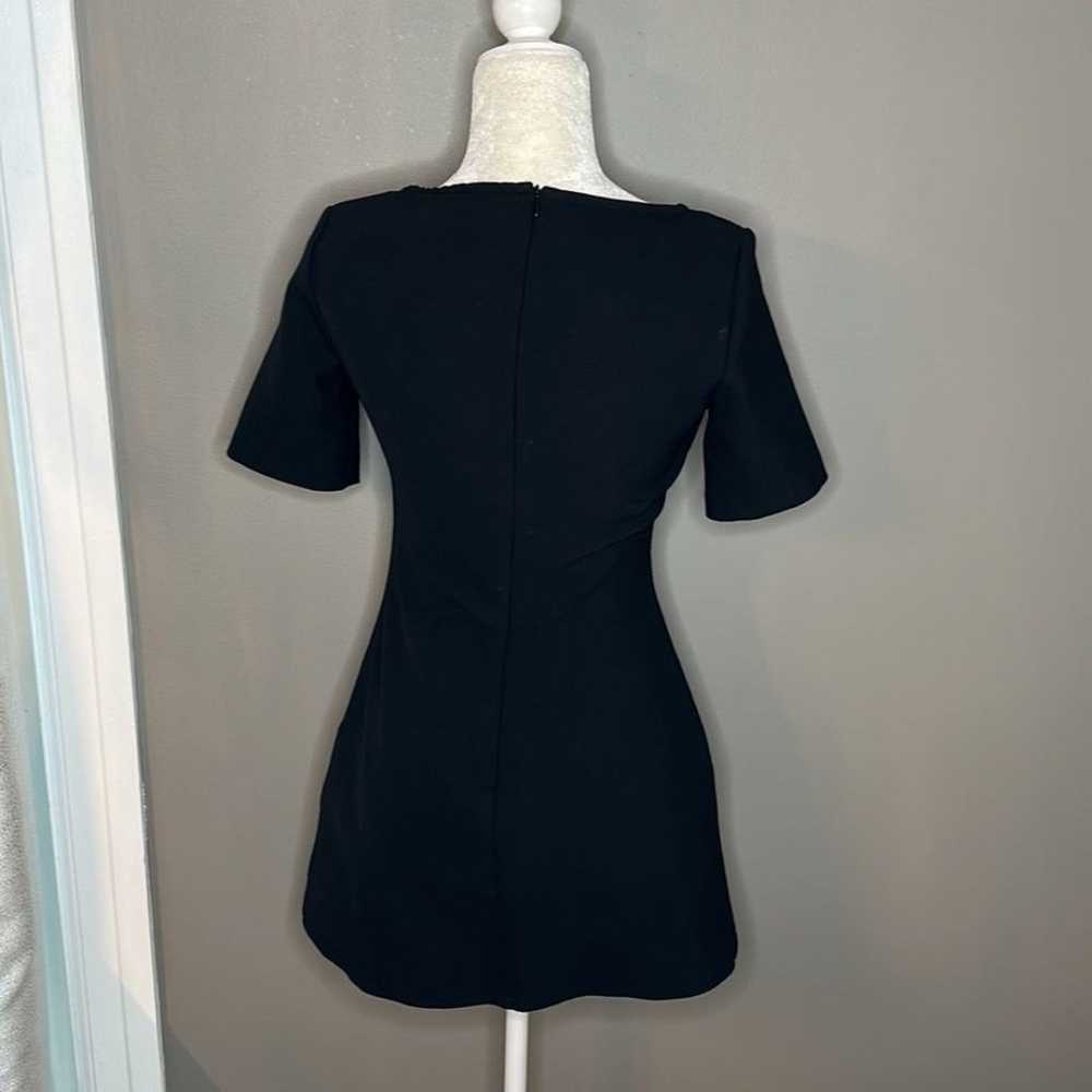 ZARA cut out black mini dress size small - image 7