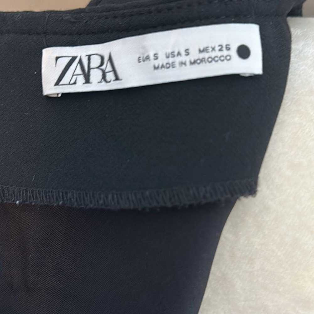 ZARA cut out black mini dress size small - image 8