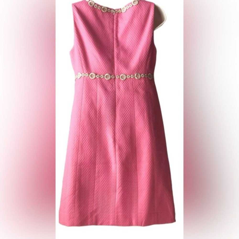 Lilly Pulitzer Dress 4 Pink Shift Dress Golden Em… - image 3