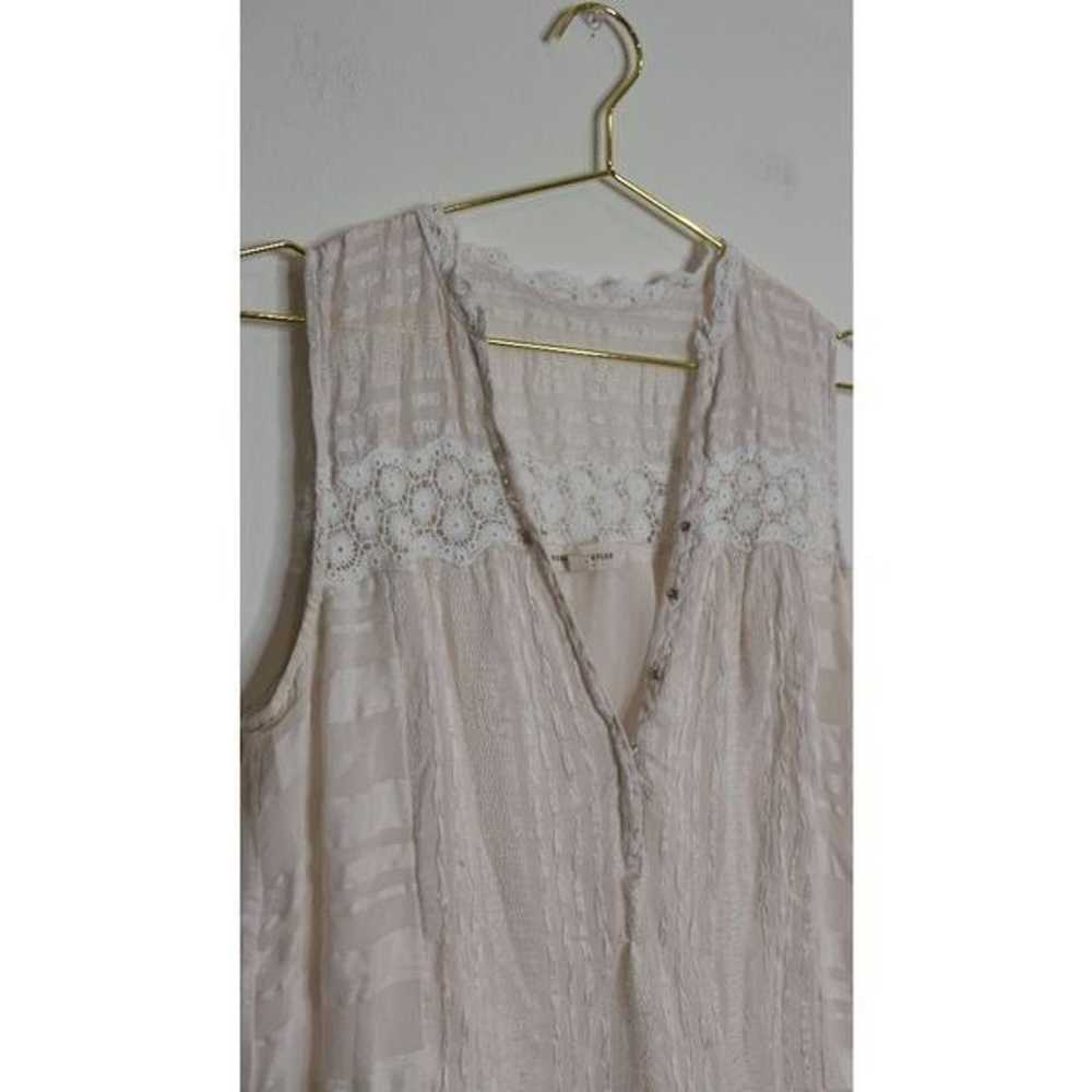 Rebecca Taylor Baby Pink White Lace Tiered Mini S… - image 3