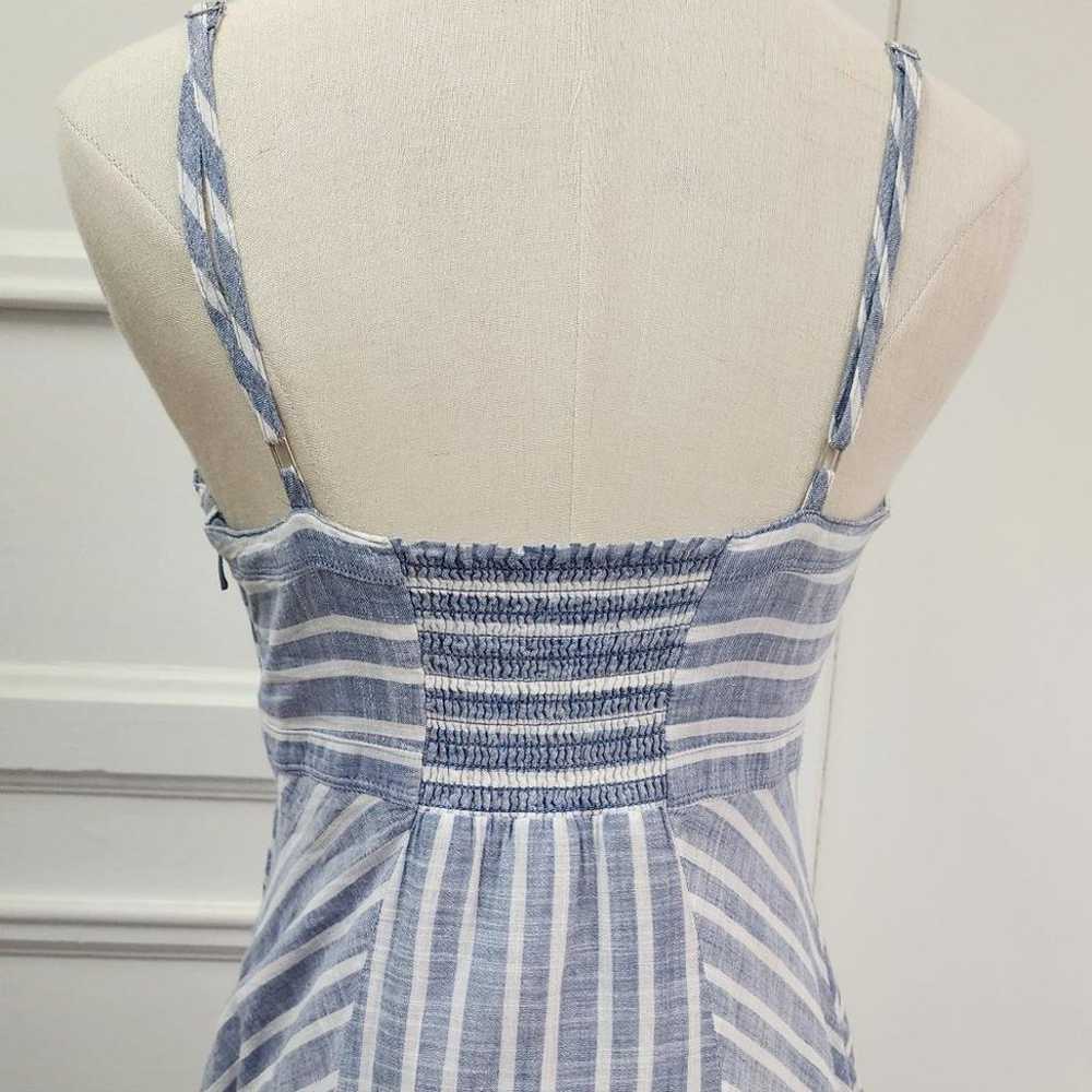 Athleta size 8 Wayfinder Chambray Striped Maxi Dr… - image 4