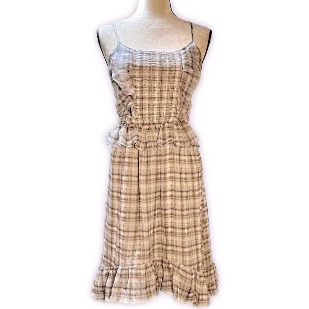 Lenon Plaid Smocked Ruffle Dress - image 3