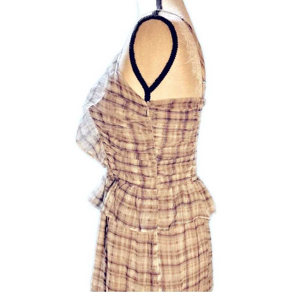 Lenon Plaid Smocked Ruffle Dress - image 6