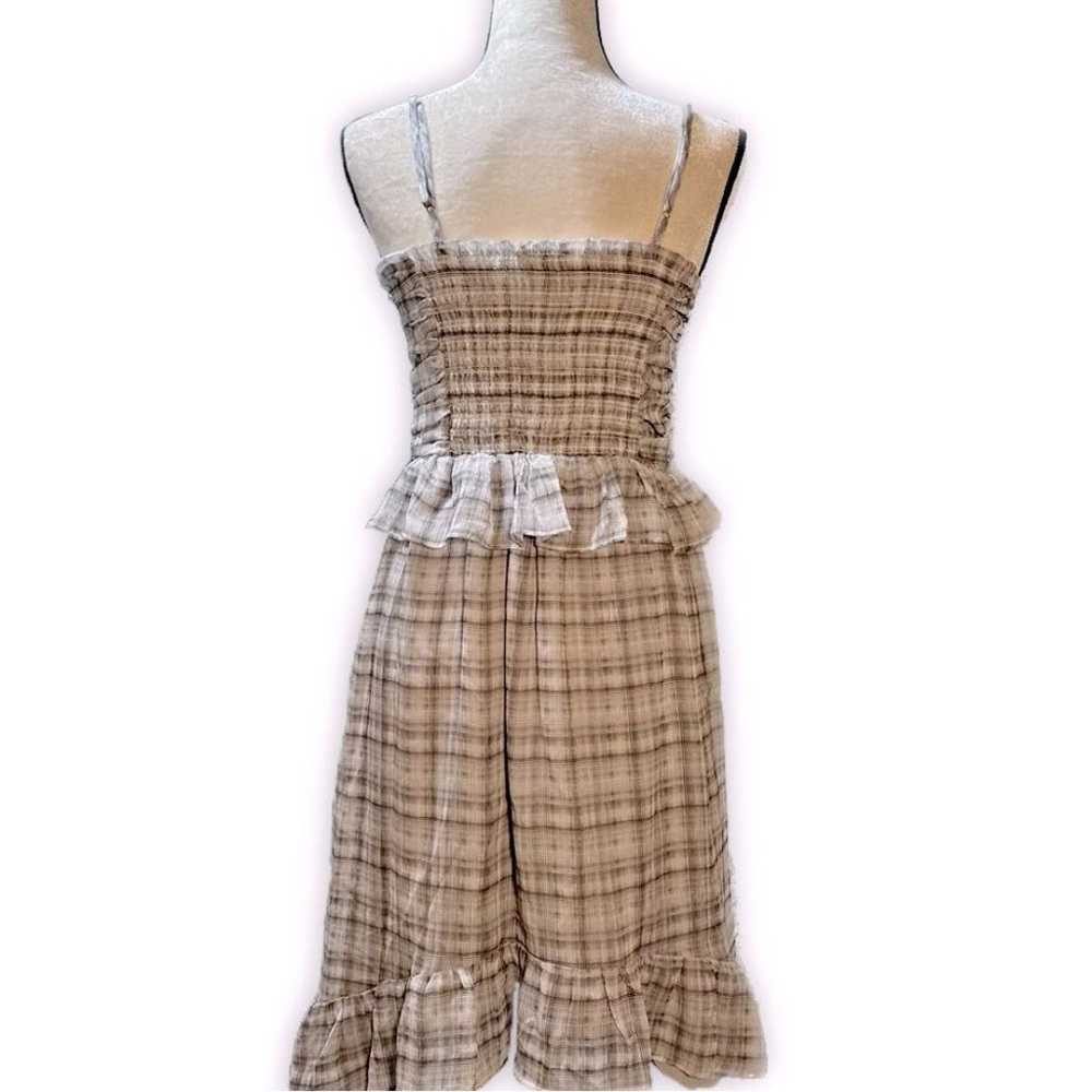 Lenon Plaid Smocked Ruffle Dress - image 7