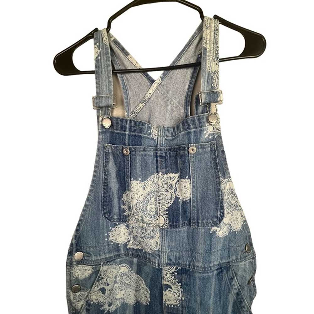 Free People Women's White and Blue Dungarees-over… - image 5