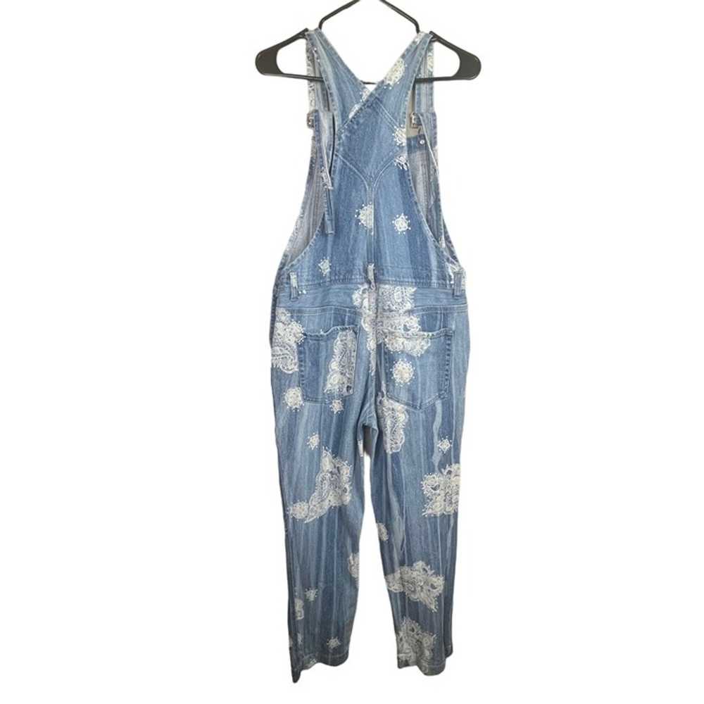 Free People Women's White and Blue Dungarees-over… - image 7