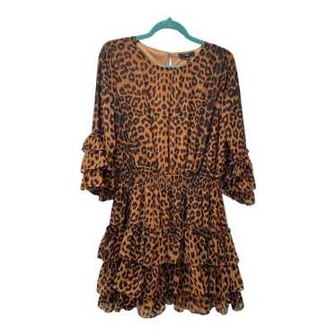 Fate Medium Leopard Print Tiered Ruffled Dress
