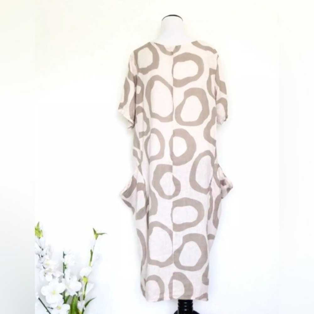 NEW! KLASIKS Italian 100% Linen Dress Overlay Poc… - image 3