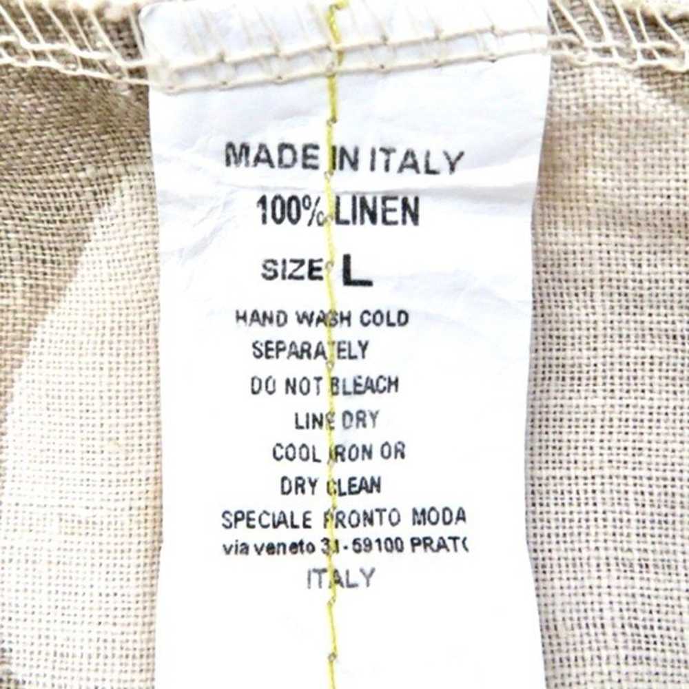 NEW! KLASIKS Italian 100% Linen Dress Overlay Poc… - image 7