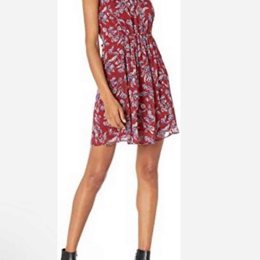 LUCKY BRAND MAROON 2-in-1 Floral Midi Dress - image 11