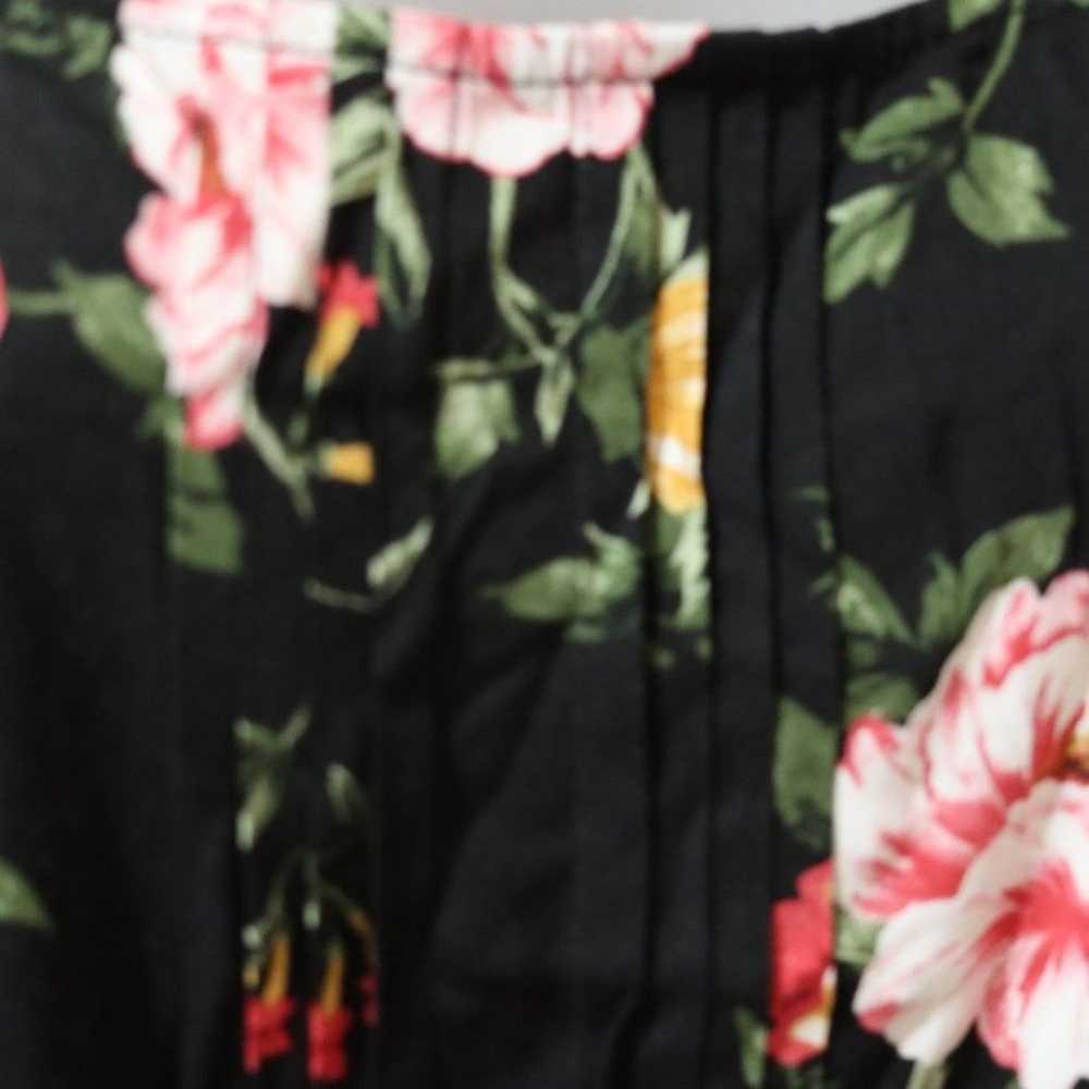 Torrid Black Floral Print Skater Dress Plus Size 2 - image 9