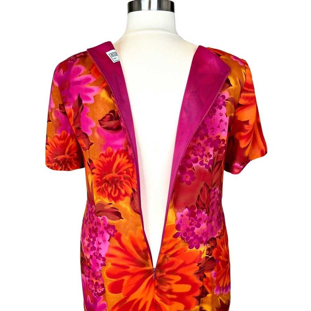 Jessica Howard Tropical Floral Maxi Wrap Dress Pi… - image 10