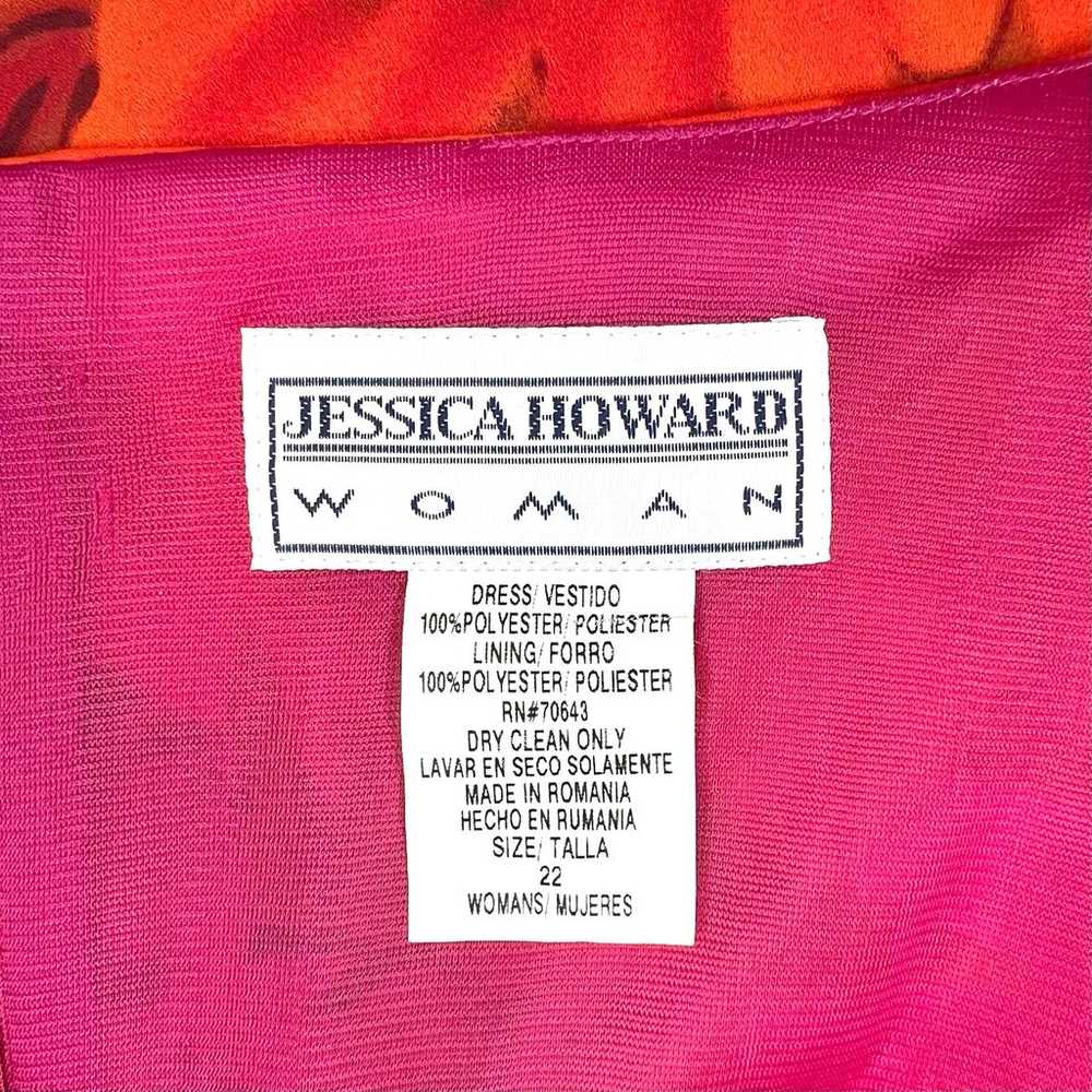 Jessica Howard Tropical Floral Maxi Wrap Dress Pi… - image 11