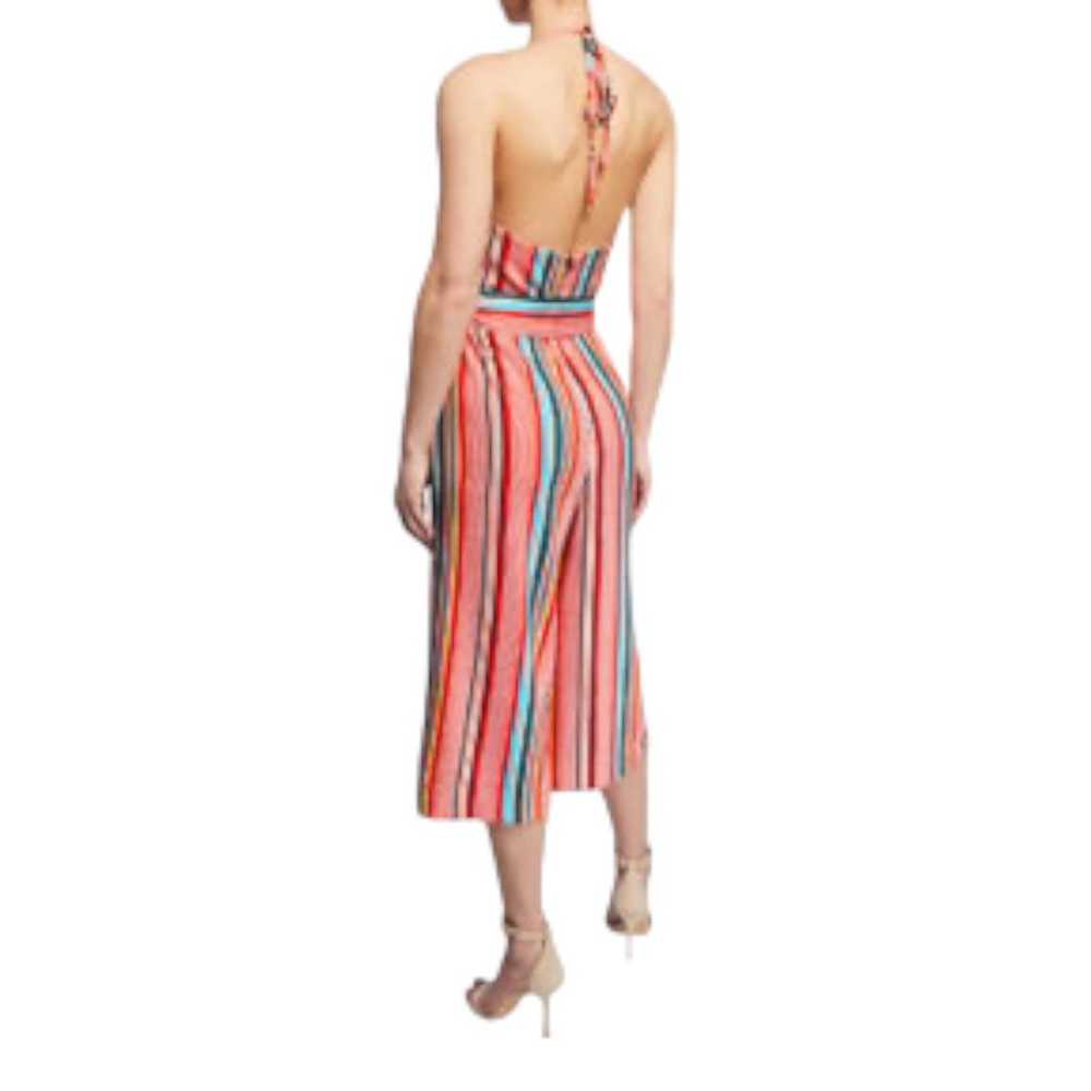 Alice + Olivia Lucie Striped Cropped Wide Leg Hal… - image 3