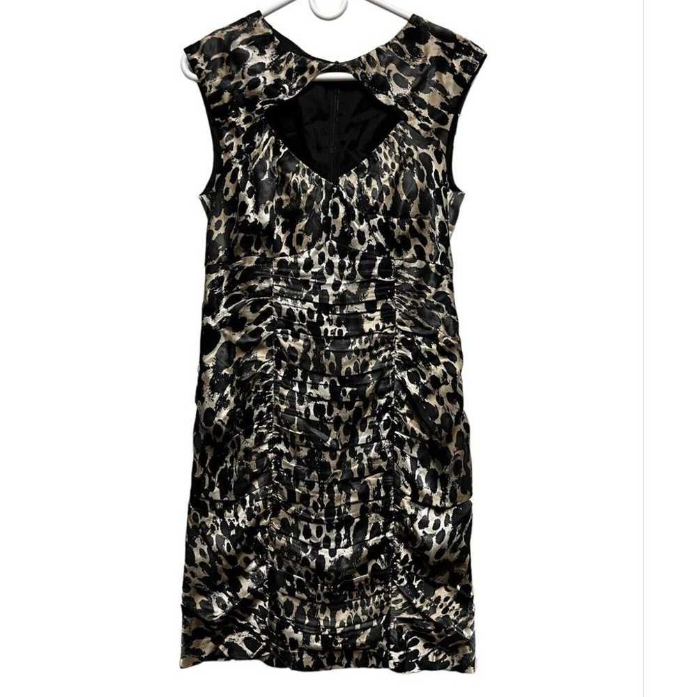 Nanette Lepore Dress Size 8 100% Silk Peek-A-Boo … - image 1