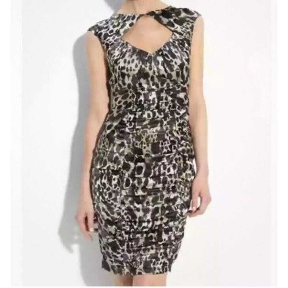 Nanette Lepore Dress Size 8 100% Silk Peek-A-Boo … - image 3
