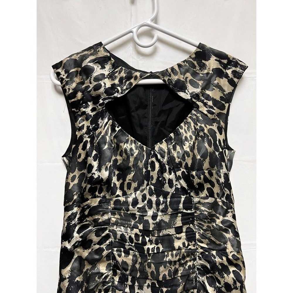 Nanette Lepore Dress Size 8 100% Silk Peek-A-Boo … - image 5