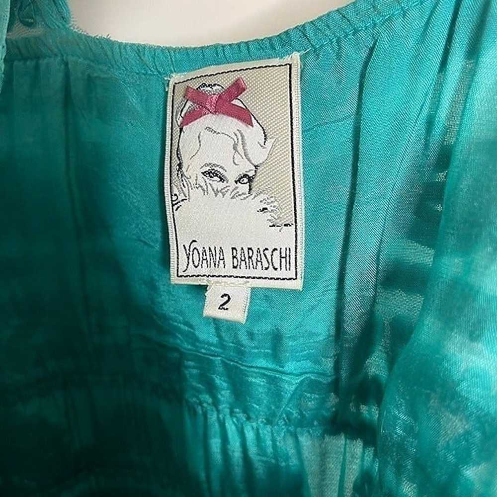 Yoana Baraschi Anthropologie Turquoise Dress Size… - image 7
