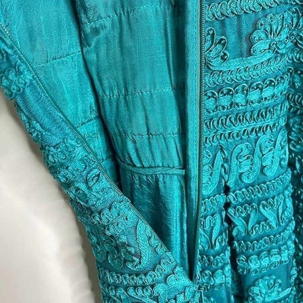 Yoana Baraschi Anthropologie Turquoise Dress Size… - image 8