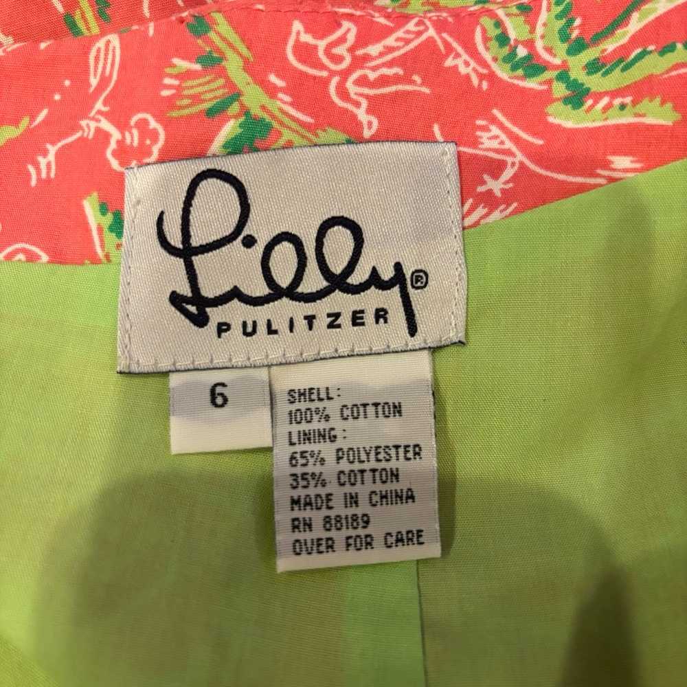 Lilly Pulitzer vintage strapless dress - image 7